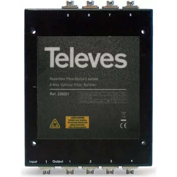 Repartidor de cable Televes OVT8N Negro