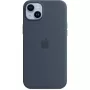 Funda de silicona con MagSafe para Apple iPhone 14 Plus Azul tormenta