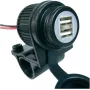 Albrecht (Midland) 73700 Duo toma USB, 12-24 V, para moto, quad, coche y barco