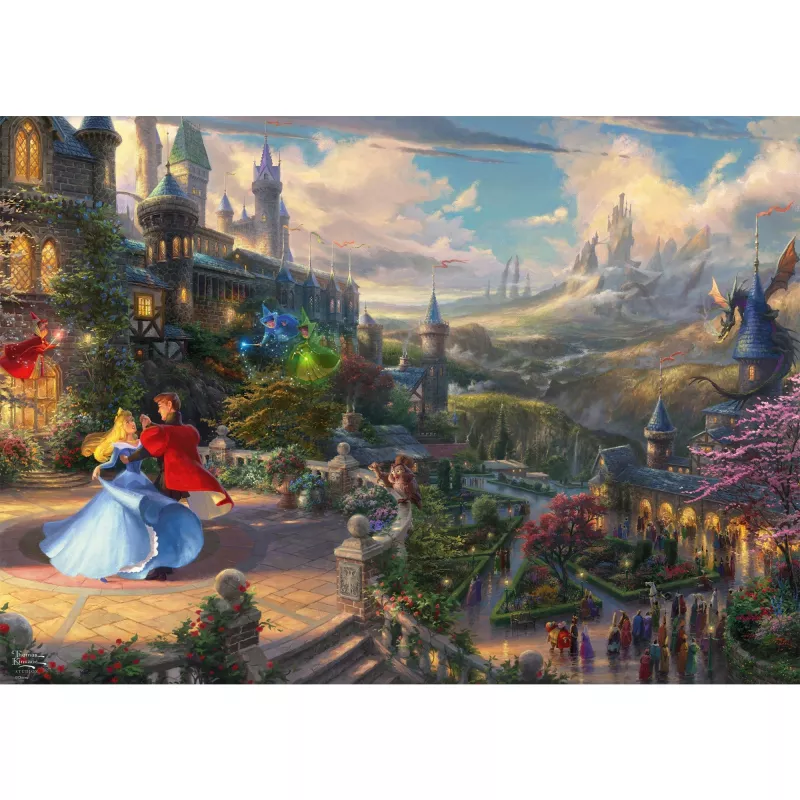 Puzle Schmidt Spiele Thomas Kinkade Studios Disney Dreams Collections La Bella Durmiente 1000 piezas