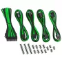 Set de extensión de cables CableMod CM-CAB-CKIT-N86KKLG-R — extensiones de alimentación 8+6 pines, negro/verde