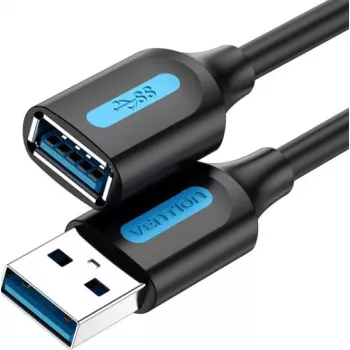 Cable de extensión USB 3.0 Vention CBHBI, macho a hembra, 3 m, negro