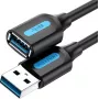 Cable de extensión USB 3.0 Vention CBHBI, macho a hembra, 3 m, negro