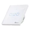 Interruptor de luz inteligente de pared Sonoff T2 EU TX 3 canales Wi‑Fi + RF 433 control