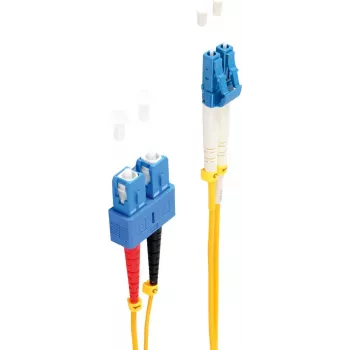shiverpeaks BS77810 cable de fibra óptica 3 m LC SC OS1/OS2 amarillo (BS77810)