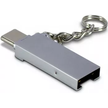 Lector de tarjetas Inter-Tech 88885469 USB 2.0 Type-A/Type-C interno zinc