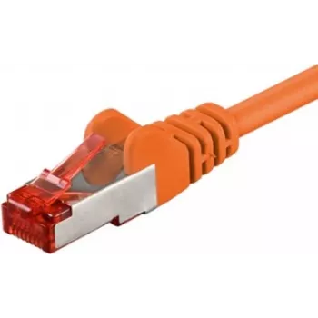 Wentronic Goobay cable de red CAT 6, S/FTP (PiMF), naranja, 7,5 m - LSZH libre de halógenos, cobre (93477)