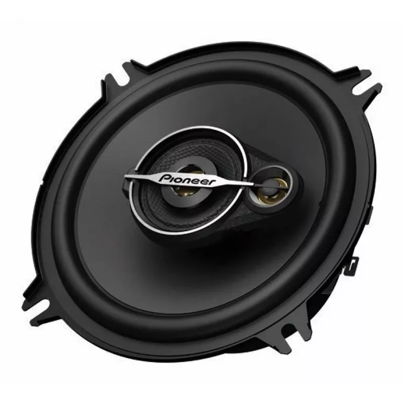 Pioneer TS-A1371F. Tipo de altavoz: 3 vías, potencia máxima: 300 W, potencia nominal: 50 W. Profundidad de montaje: 5,4 cm, diámetro del woofer: 13,3 cm, tweeter