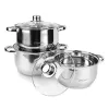 MAESTRO MR-2020-6M Set de 6 ollas, acero inoxidable