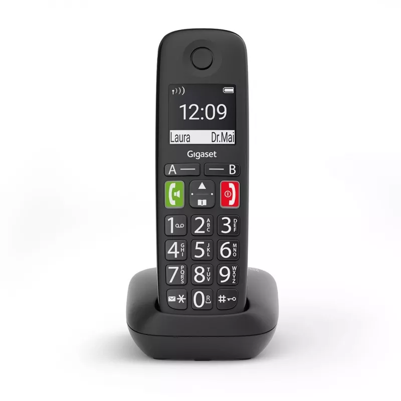 Gigaset E290 teléfono inalámbrico, negro
