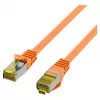 Cable de parcheo RJ45 Cat.6A S/FTP LSZH Cat.7 cable crudo naranja