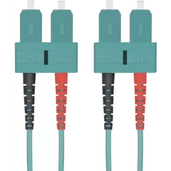 Cable de red helos fibra óptica - latiguillo - SC multimodo - 0,5 m - fibra óptica - cable - red