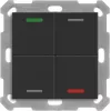MDT BE-TAL550406.01 Pulsador KNX Light 55 4 canales RGBW negro mate neutro 1 (BE-TAL550406.01)