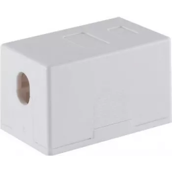 Adaptador de red ShiverPeaks 08-10115 caja de conexión Keystone, blanca