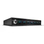 Lindy Hub USB 3.0 metálico de 7 puertos, USB 3.2 Gen 1 (3.1 Gen 1) Type-A, 5000 Mbit/s, Negro, 0,8 m, 185 mm, 75 mm