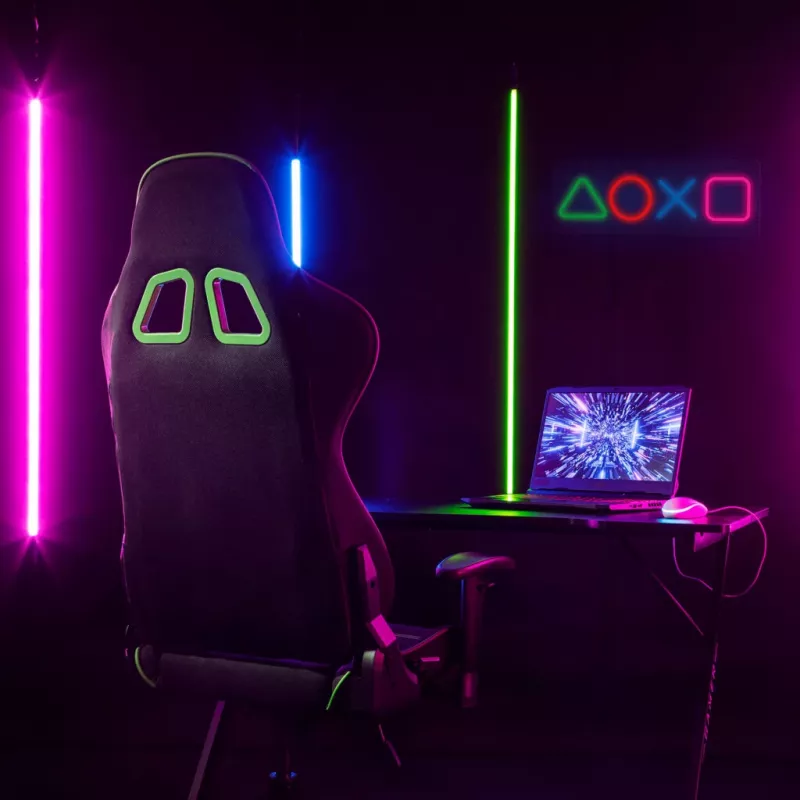 Panel de neón gaming MANTA SNL111MT – símbolos LED decorativos para setup gaming