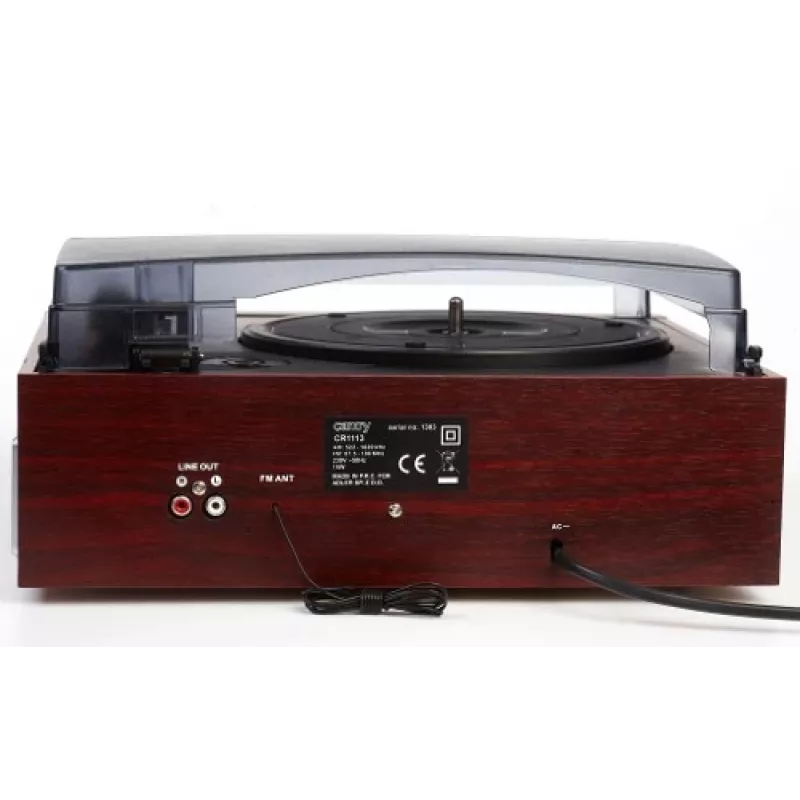 Camry Premium CR1113 tocadiscos de correa con radio, negro