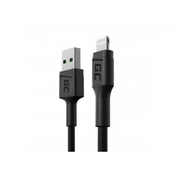 Cable Lightning Green Cell KABGC24 0,3 m negro