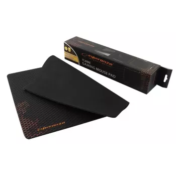 Alfombrilla de ratón ESPERANZA EA146R — alfombrilla gaming de goma 440 × 354 × 4 mm, base antideslizante, negro/rojo