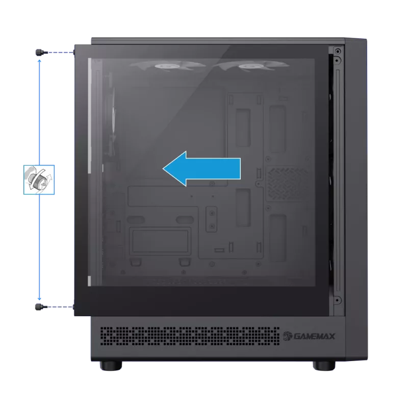 Gamemax | Caja | STORM 2 AB | ATX | negra