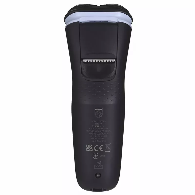 Afeitadora eléctrica rotatoria Philips 3000X Series X3003/00 — 3 cabezales, en húmedo y en seco, batería NiMH, 40 min de autonomía