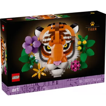 Juguete de construcción LEGO Art Fauna Collection Set Tigre 31217 – modelo de tigre para construir
