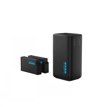 Cargador de batería de cámara GoPro MAX2 cargador dual con 2 baterías