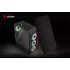 Savio Noctis Glass RGB Cube caja para PC, ATX/Micro-ATX/Mini-ITX, frontal de vidrio templado, ventiladores RGB, negra