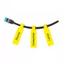 Etiquetas térmicas NIIMBOT 12,5×74+35 mm, rollo de 65 etiquetas, amarillo