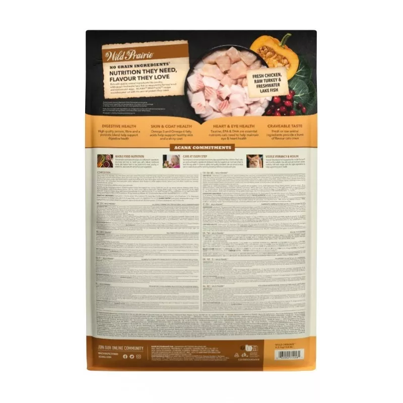 Acana Wild Prairie Cat - comida seca para gatos - 4,5 kg