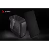 Caja de PC SAVIO Noctis Flow — Cube Mini-ITX/Micro-ATX/ATX, 3x120mm frontal, 1x120mm trasero, 2 bahías de 3,5 pulgadas + 3 de 2,5 pulgadas, cristal templado