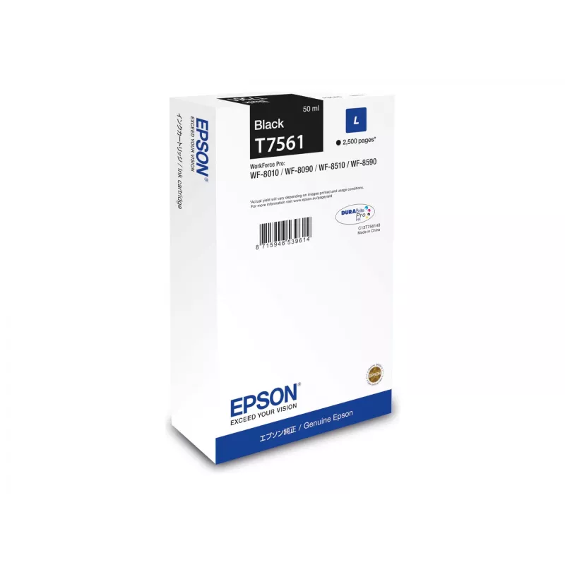 Epson C13T75614N cartucho de tinta 1 ud. original negro