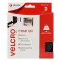 VELCRO Cinta de velcro autoadhesiva, gancho y bucle 20mm x 5m negro