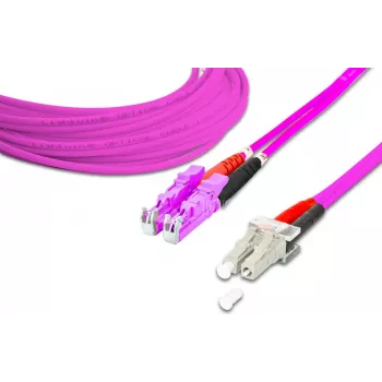 Lightwin Cable de conexión LWL dúplex de alta calidad - MM OM4 - LSH - LC (LDP-50 LSH-LC 3.0 OM4)