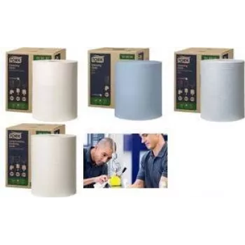 Paños de limpieza Tork 90537 Durable blanco, paquete individual, limpieza universal
