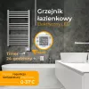 Radiador eléctrico de baño Adler AD 7824 600 W, blanco, IP24, montaje en pared, 500×900 mm