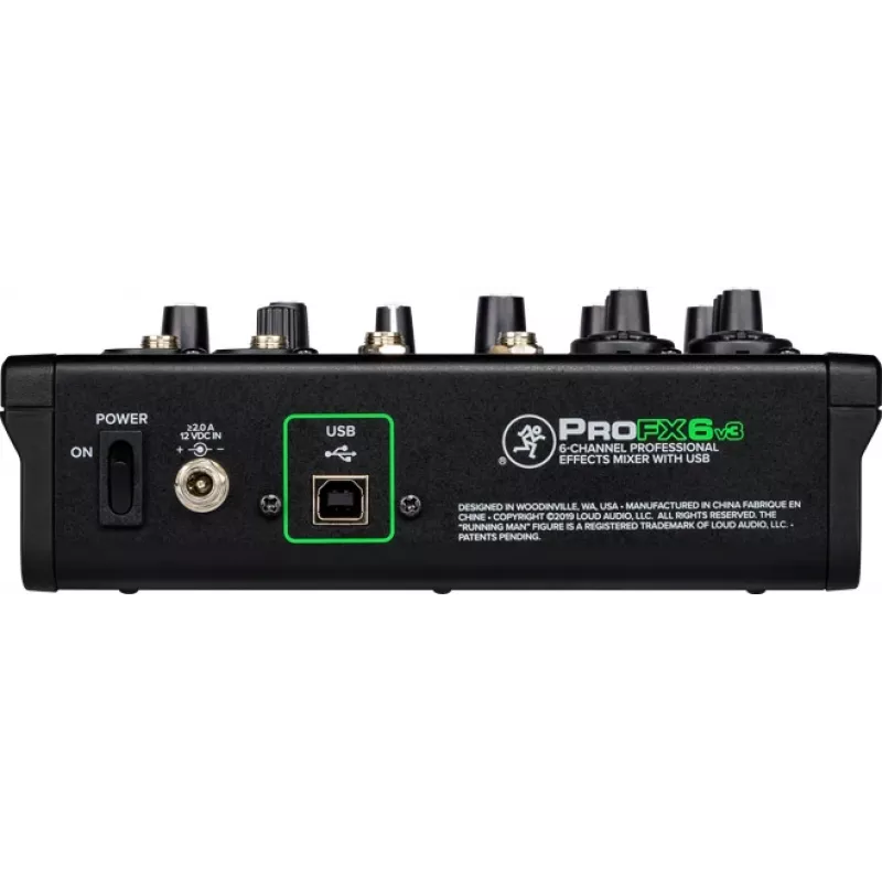 Mezclador Mackie ProFX6v3 mezclador analógico compacto de 6 canales con interfaz USB
