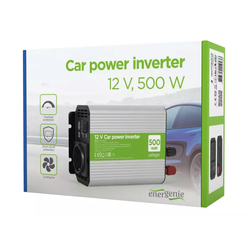 Convertidor de tensión para coche 12V 500W