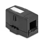 Delock 85840 Carcasa Keystone vacía, 1 puerto, con base magnética, negro