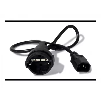 Cable de alimentación APC AP9880 negro 0,6 m conector hembra C14 CEE7/7