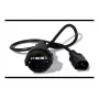 Cable de alimentación APC AP9880 negro 0,6 m conector hembra C14 CEE7/7