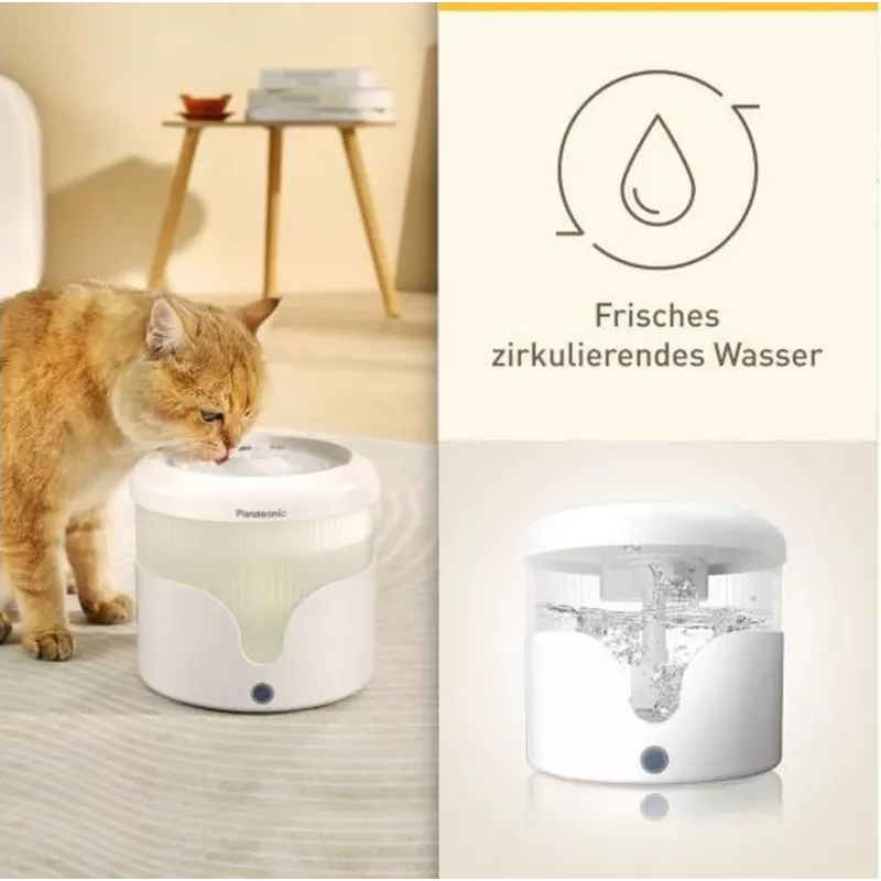 Panasonic CP-JNW01CW fuente inteligente para mascotas, 1,9 l, 35 dB, blanca