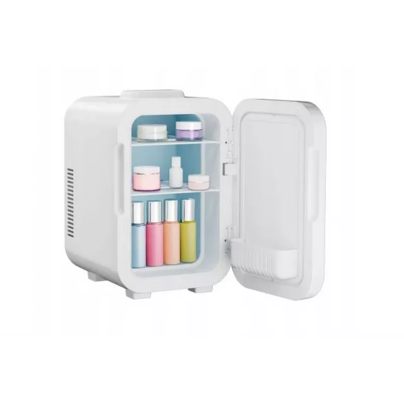 Mini nevera con espejo de maquillaje LED Elle ESDAFX08WHEU 8 L blanca