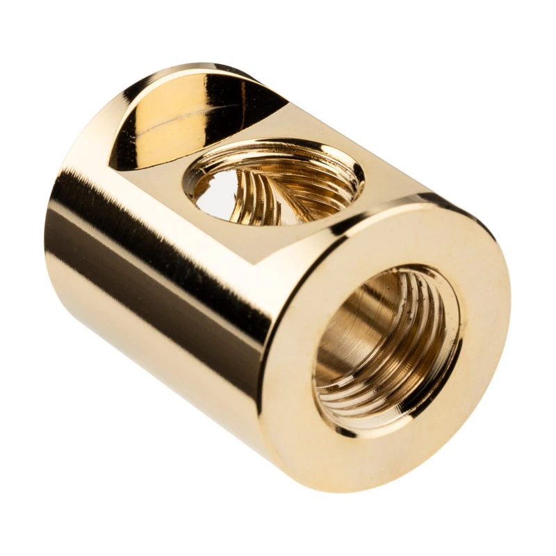 EK Water Blocks EK-Quantum Torque divisor en T 3x G1/4 hembra, dorado