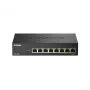 D-Link DMS-108P/E switch de escritorio no gestionado de 8 puertos 2,5G con PoE+ (230 W)