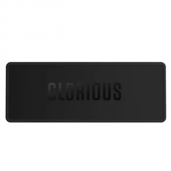 Alfombrilla para teclado GLORIOUS 65% GLO-KB-ACC-KBM-STC-65-BLK — Negra, alfombrilla de escritorio para distribución 65%