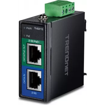 Inyector PoE+ TRENDnet TI-IG215 Industrial 2.5G - 1 Gbps - Ethernet (TI-IG215)