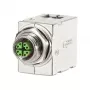 METZ CONNECT - Conexión de red - M12 de 8 polos (M) acodado a RJ-45 (H) - apantallado - CAT 6a - IEEE 802,3an - similar a metal (MWN911A415)