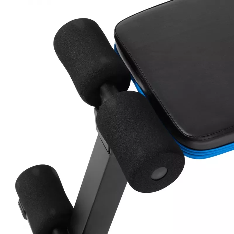 Banco inclinado reforzado Rebel con soporte para piernas REBEL ACTIVE – inclinación ajustable, soporte para piernas