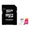 Silicon Power Elite microSDXC 64GB UHS-I Class 10 V10 Tarjeta de memoria con adaptador (SP064GBSTXBV1V20SP)